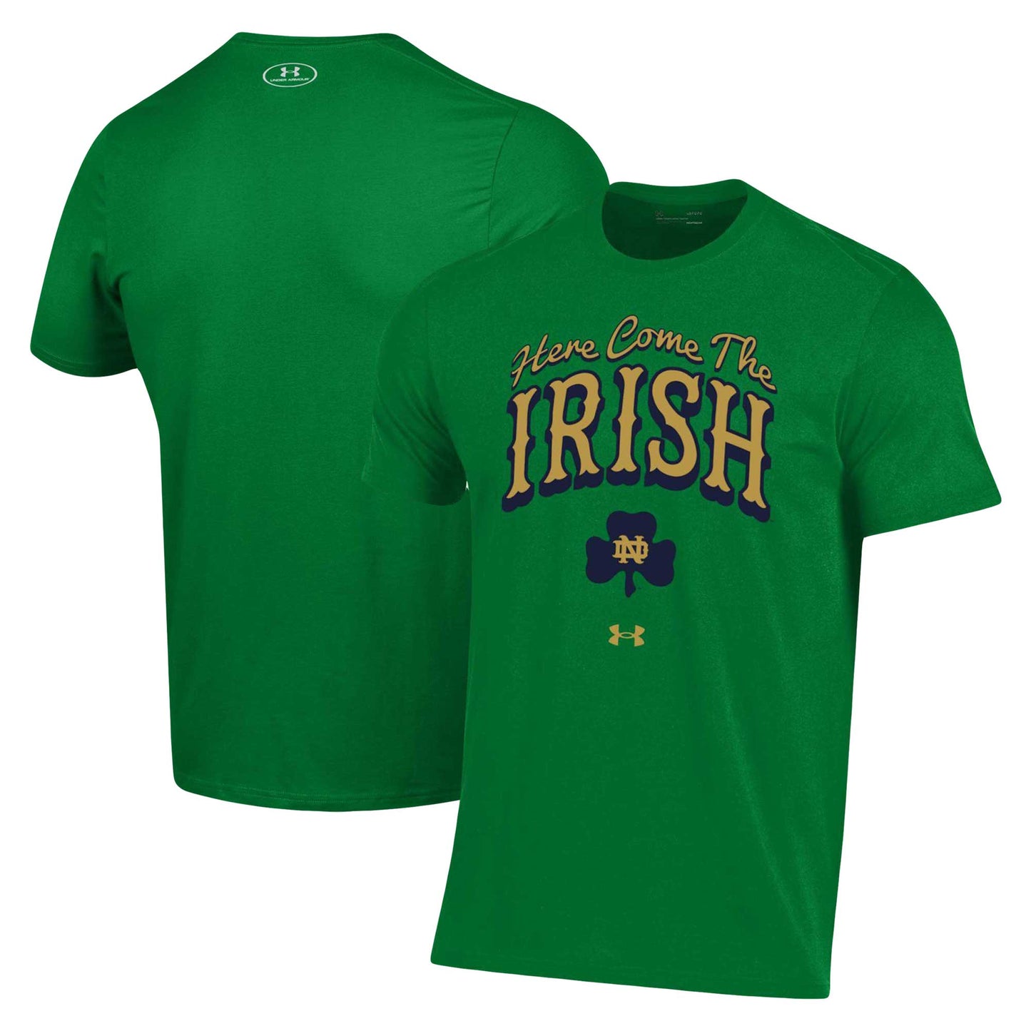 Men's Under Armour Green Notre Dame Fighting Irish Here Come The Irish T-Shirt