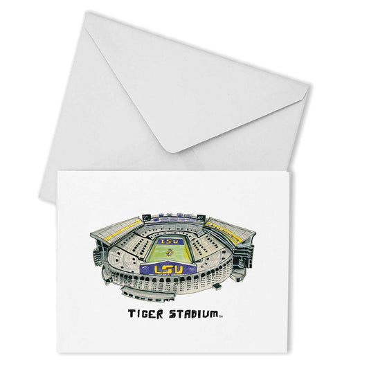 LSU Tigers Valiant Stadium Boxed Note Card Set