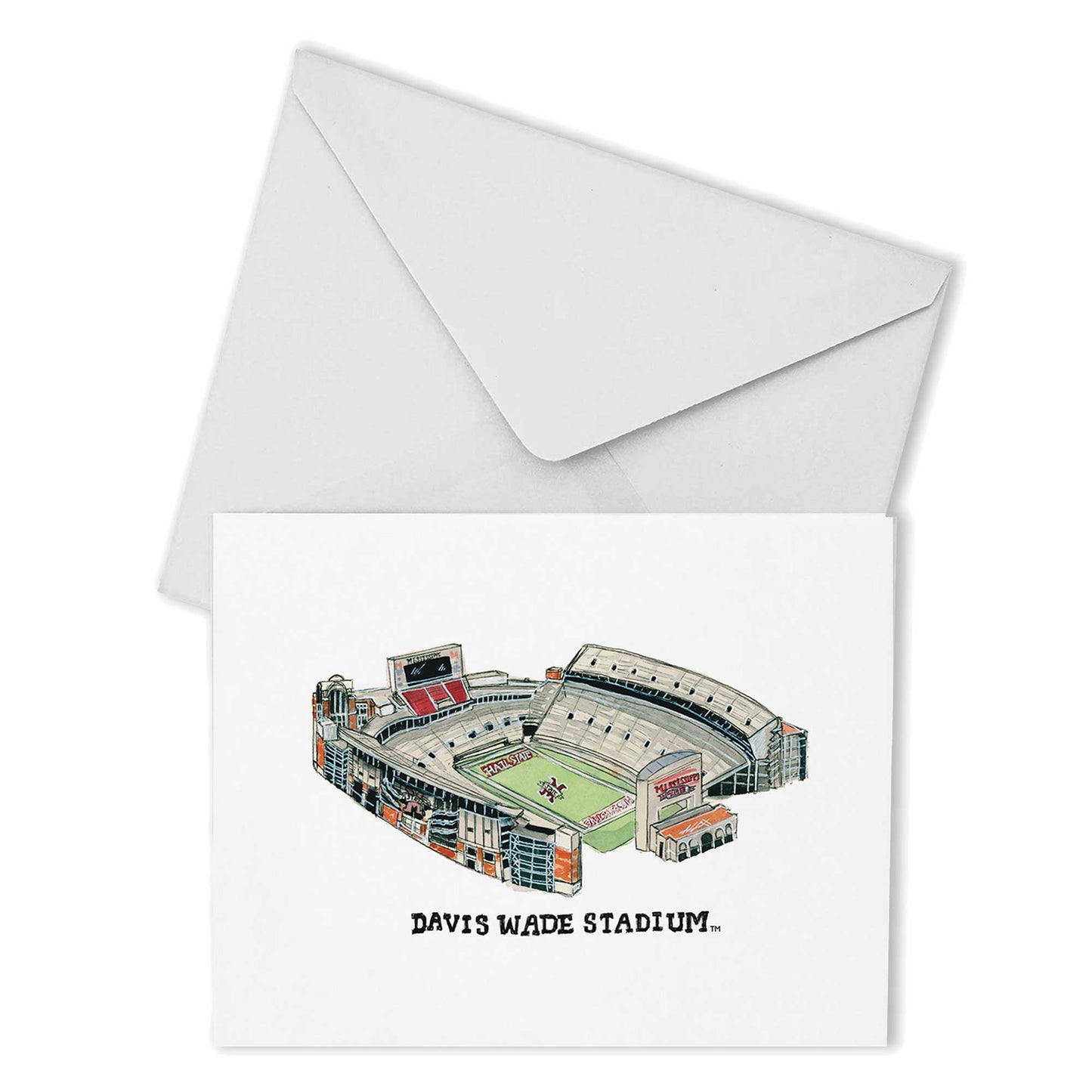 Mississippi State Bulldogs Valiant Stadium Boxed Note Card Set