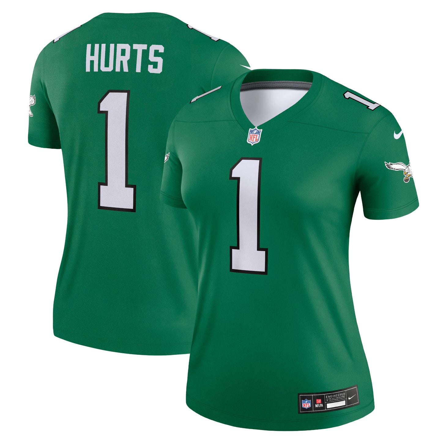 Women's Nike Jalen Hurts Kelly Green Philadelphia Eagles Alternate Legend Player Jersey