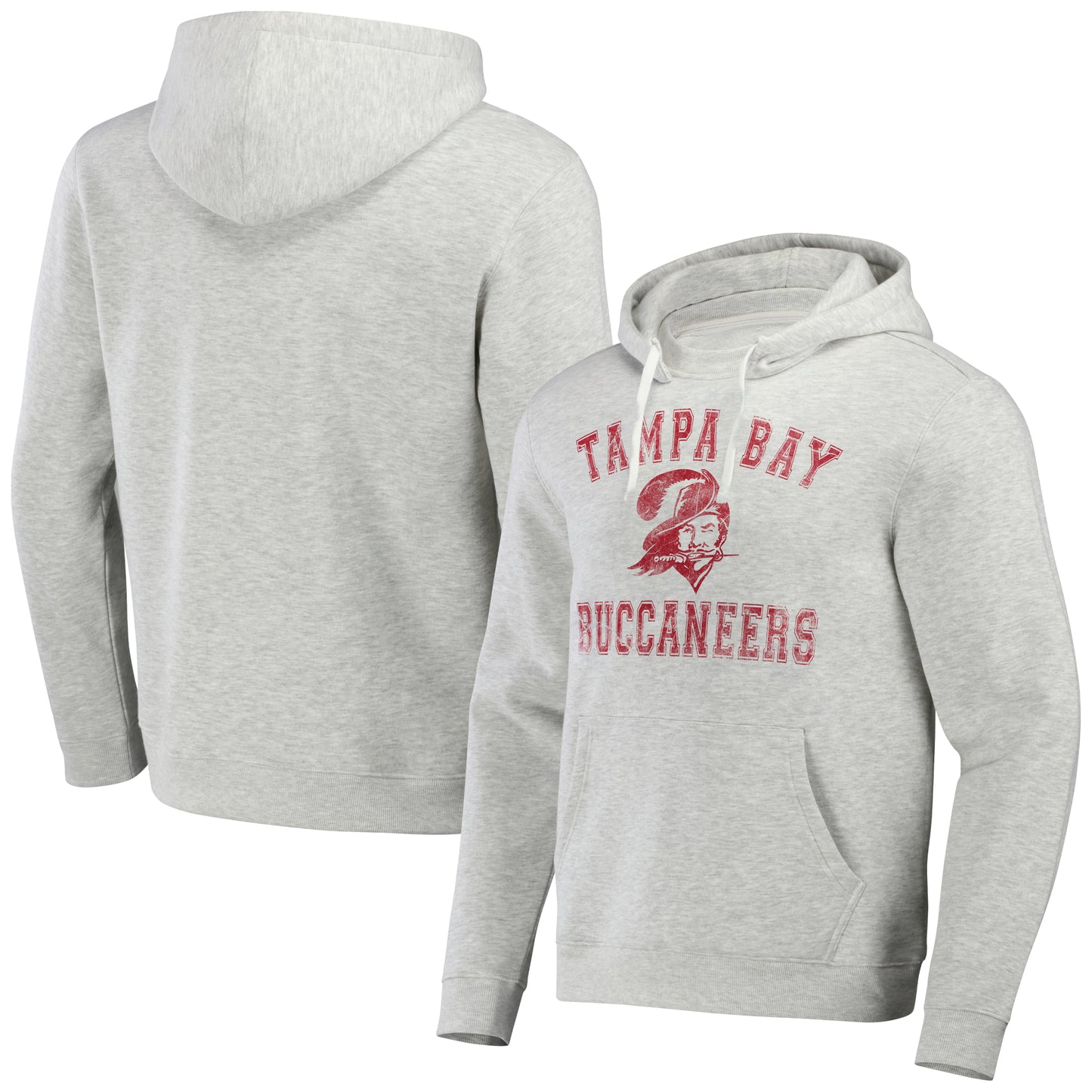 Men's NFL x Darius Rucker Collection by Fanatics Heather Gray Tampa Bay Buccaneers Coaches Pullover Hoodie