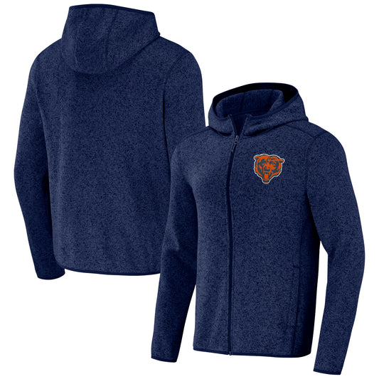 Men's NFL x Darius Rucker Collection by Fanatics Navy Chicago Bears Fleece Pullover Hoodie