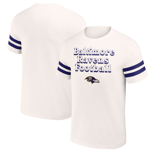 Men's NFL x Darius Rucker Collection by Fanatics Cream Baltimore Ravens Vintage T-Shirt