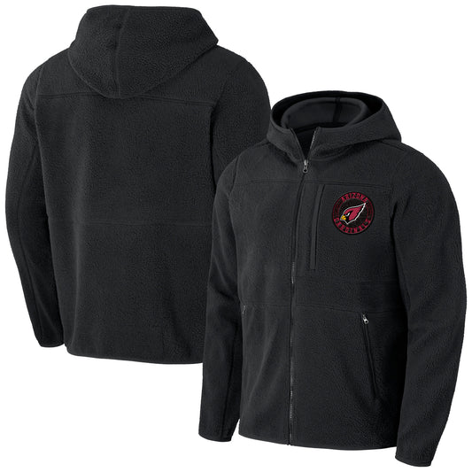 Men's NFL x Darius Rucker Collection by Fanatics  Black Arizona Cardinals Sherpa Full-Zip Hoodie