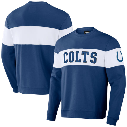 Men's NFL x Darius Rucker Collection by Fanatics Royal Indianapolis Colts Team Color & White Pullover Sweatshirt