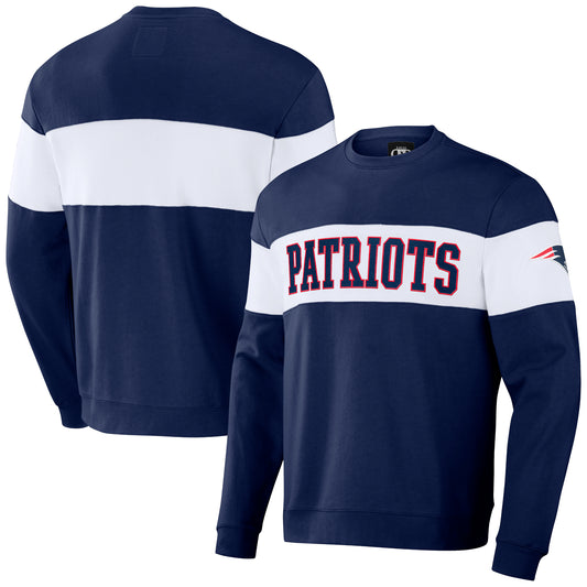 Men's NFL x Darius Rucker Collection by Fanatics Navy New England Patriots Team Color & White Pullover Sweatshirt