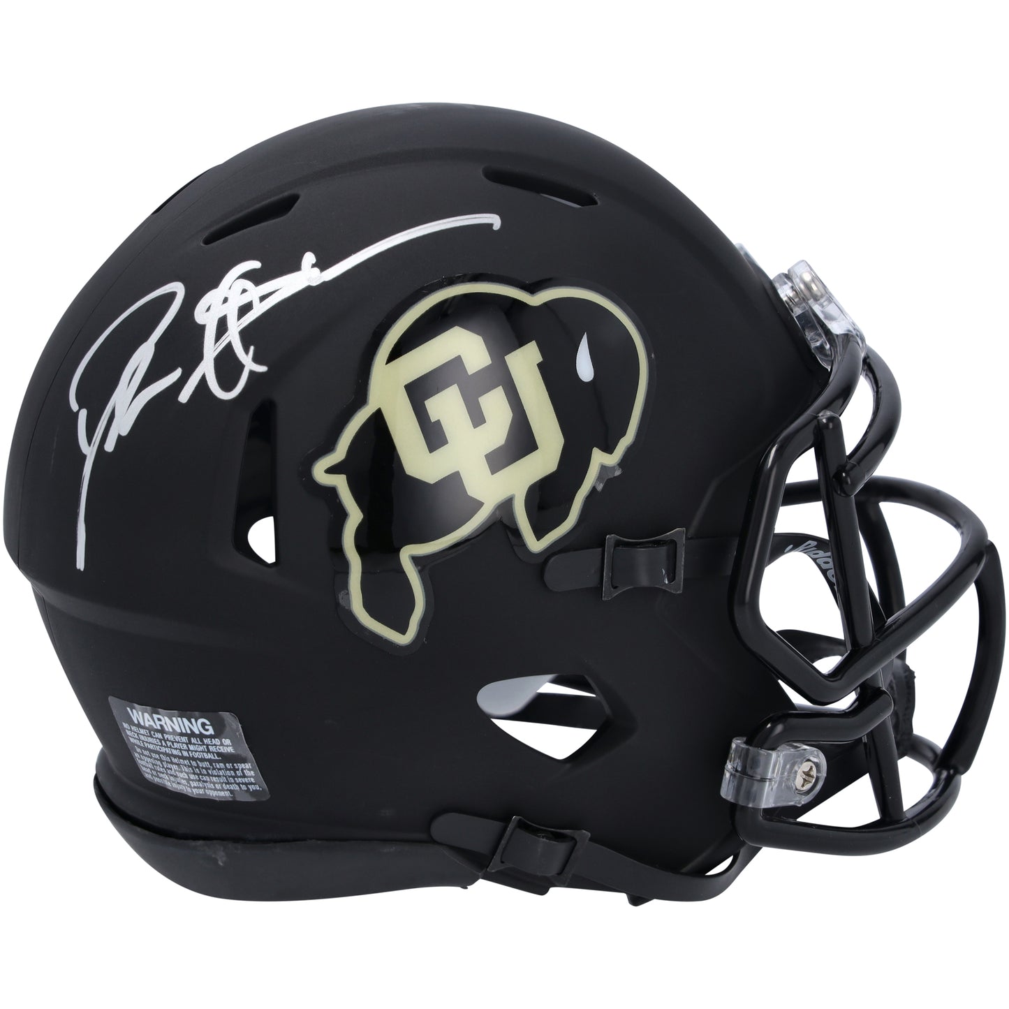 Deion Sanders Colorado Buffaloes Autographed Riddell Speed Mini Helmet