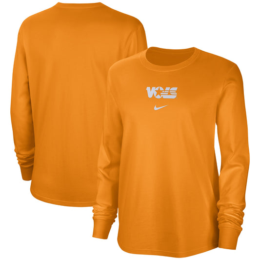 Women's Nike Tennessee Orange Tennessee Volunteers Vintage Long Sleeve T-Shirt