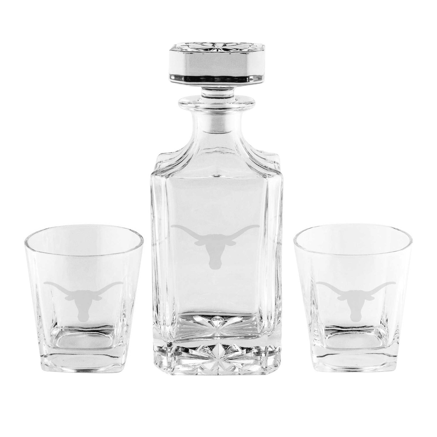 Texas Longhorns 3-Piece Decanter Set