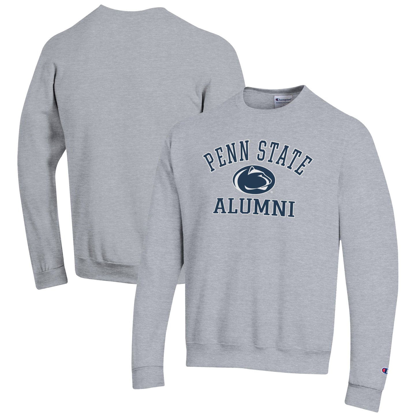 Men's Champion  Gray Penn State Nittany Lions Alumni Logo Arch Pullover Sweatshirt
