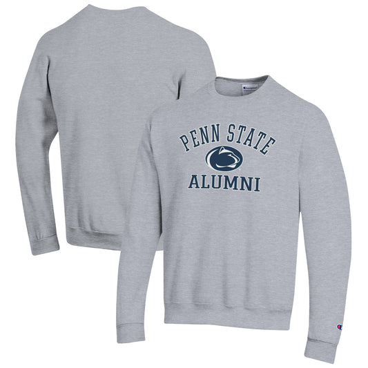 Men's Champion  Gray Penn State Nittany Lions Alumni Logo Arch Pullover Sweatshirt