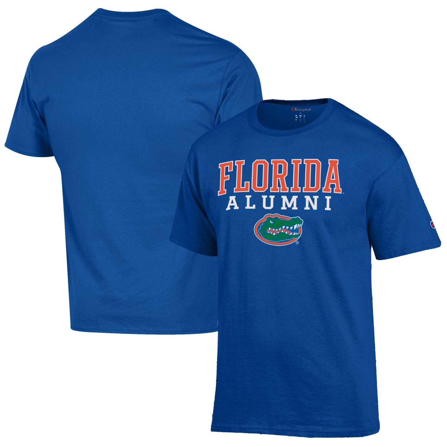 Men's Champion  Royal Florida Gators Alumni Logo Stack T-Shirt