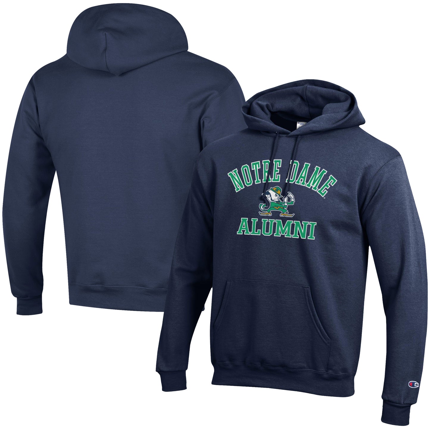 Men's Champion  Navy Notre Dame Fighting Irish Alumni Logo Pullover Hoodie