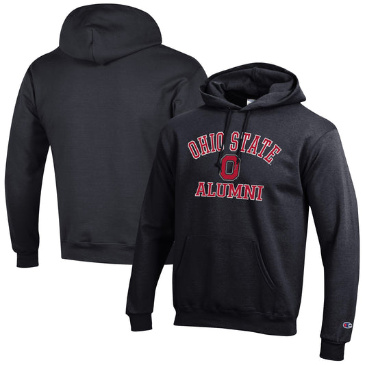 Men's Champion  Black Ohio State Buckeyes Alumni Logo Pullover Hoodie