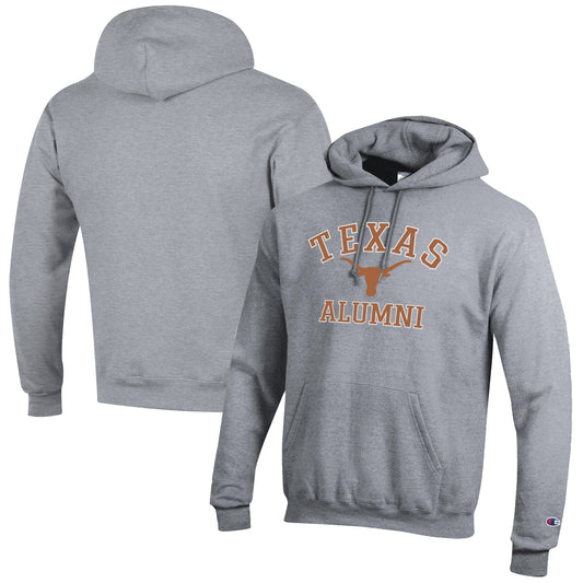 Men's Champion  Gray Texas Longhorns Alumni Logo Pullover Hoodie