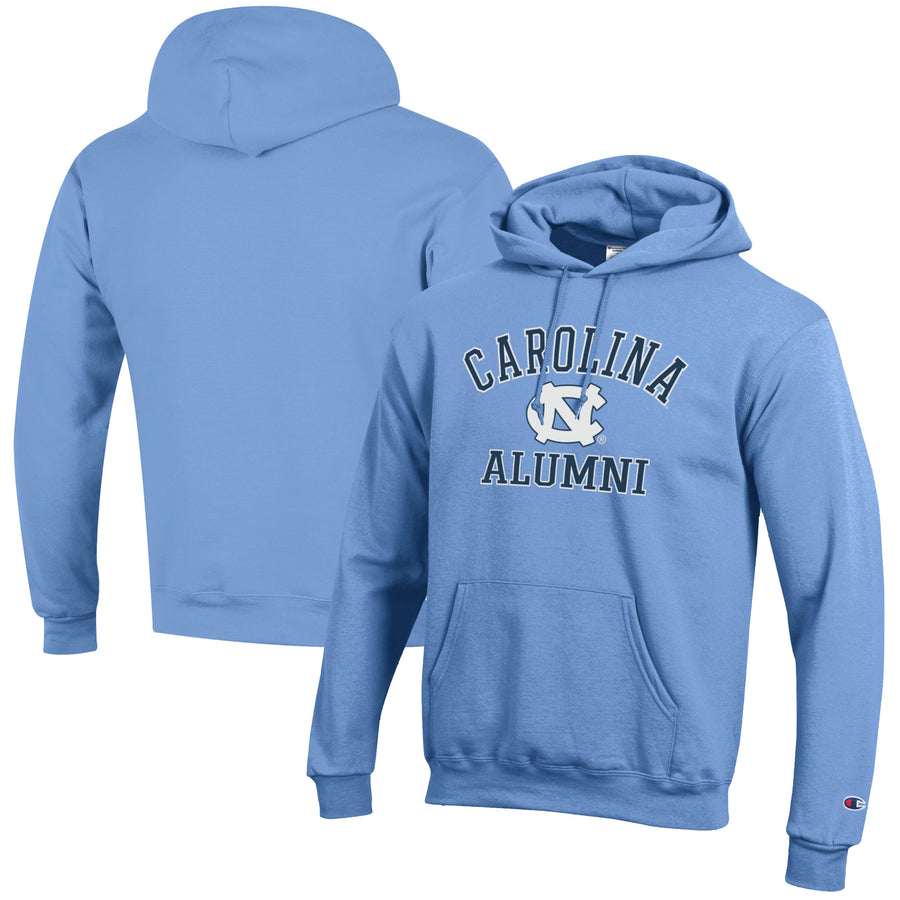 Men's Champion Carolina Blue North Carolina Tar Heels Alumni Logo Pullover Hoodie