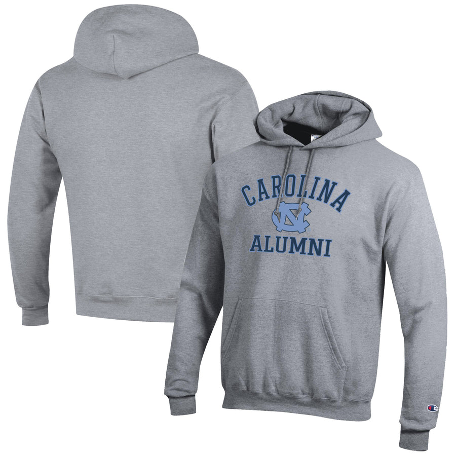 Men's Champion  Gray North Carolina Tar Heels Alumni Logo Pullover Hoodie