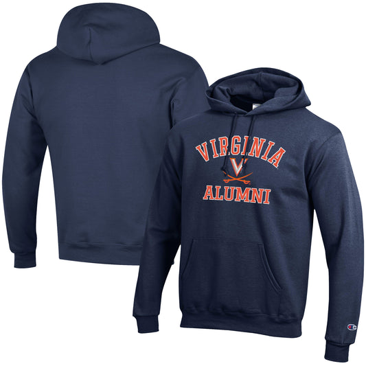 Men's Champion  Navy Virginia Cavaliers Alumni Logo Pullover Hoodie