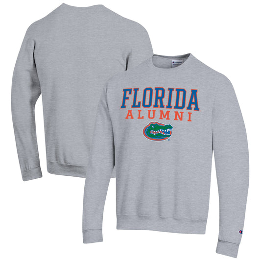 Men's Champion  Gray Florida Gators Alumni Logo Pullover Sweatshirt