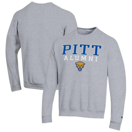 Men's Champion  Gray Pitt Panthers Alumni Logo Pullover Sweatshirt