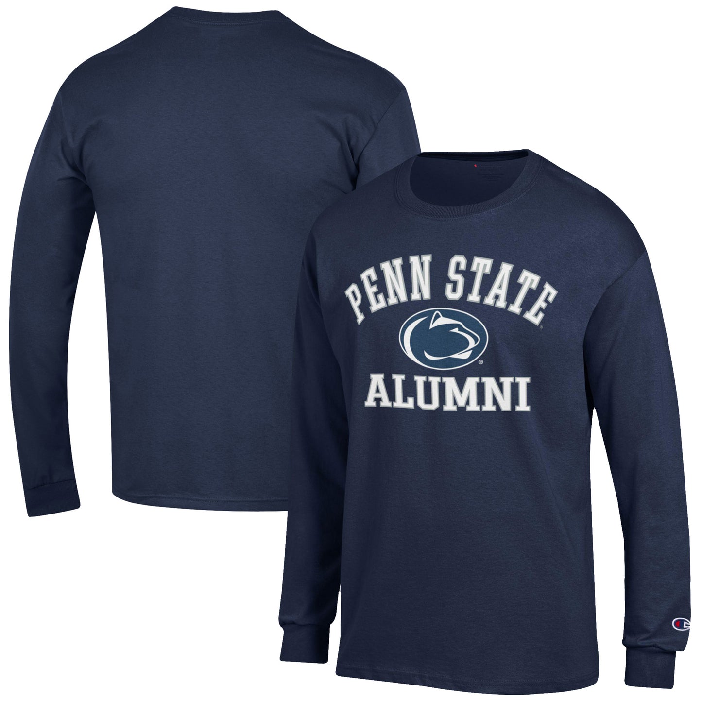 Men's Champion  Navy Penn State Nittany Lions Alumni Logo Long Sleeve T-Shirt