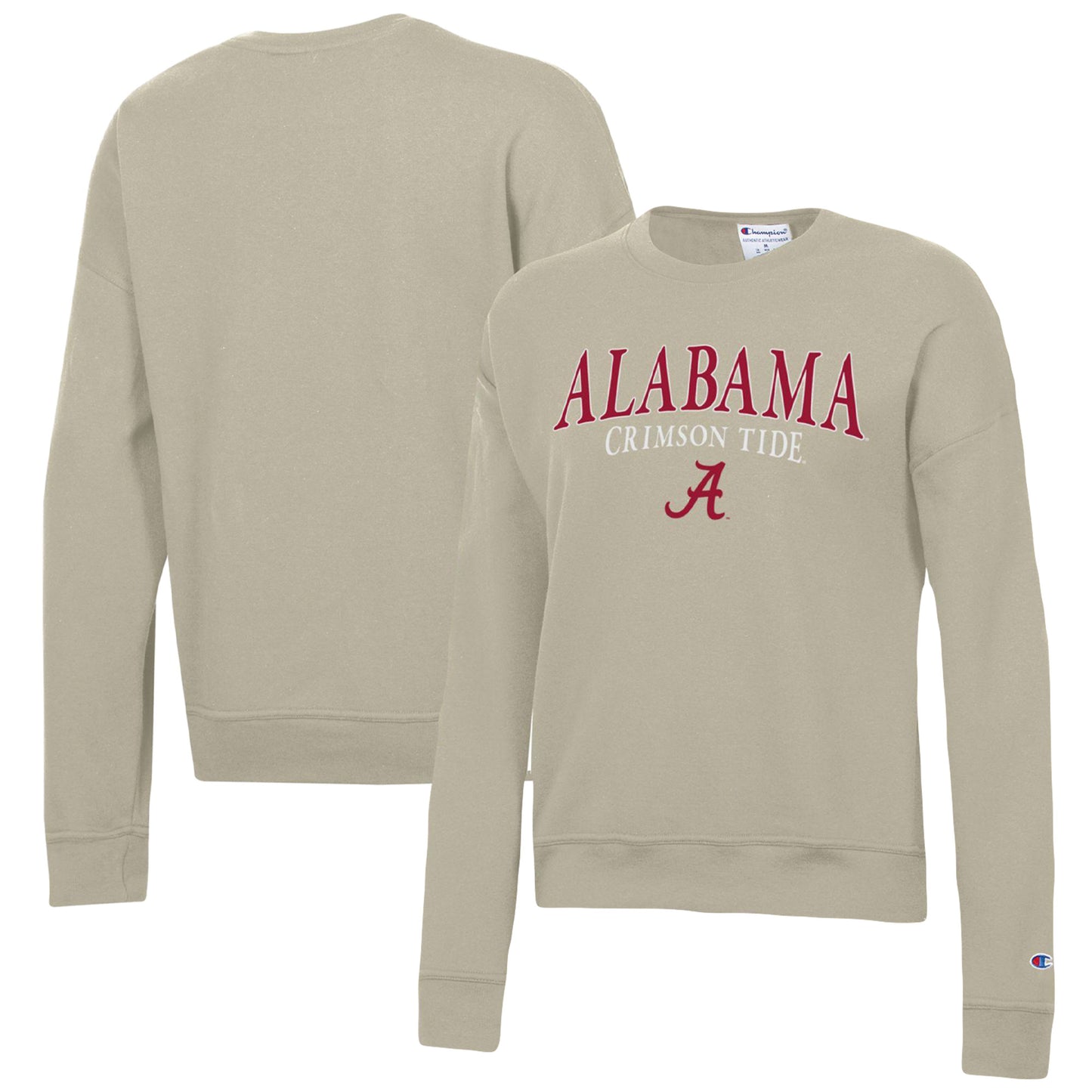 Women's Champion Tan Alabama Crimson Tide Powerblend Pullover Sweatshirt