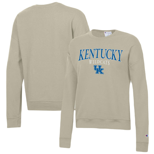 Women's Champion Tan Kentucky Wildcats Powerblend Pullover Sweatshirt