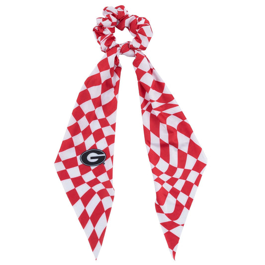 ZooZatz Georgia Bulldogs Checkered Scrunchie Scarf