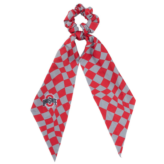 ZooZatz Ohio State Buckeyes Checkered Scrunchie Scarf