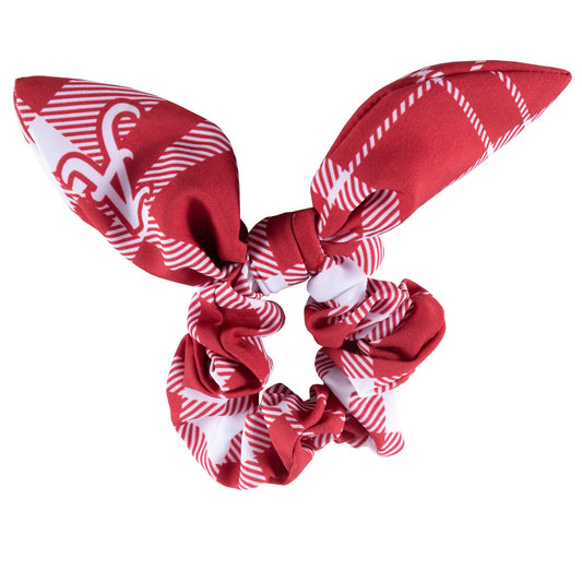 ZooZatz Alabama Crimson Tide Plaid Scrunchie with Bow