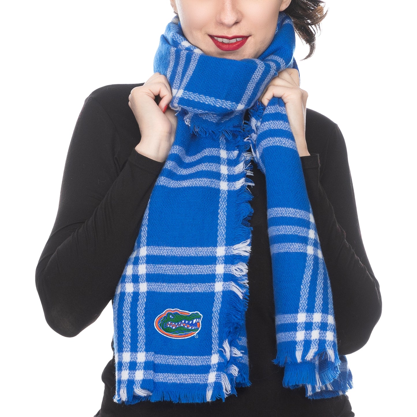 Women's ZooZatz Florida Gators Plaid Blanket Scarf