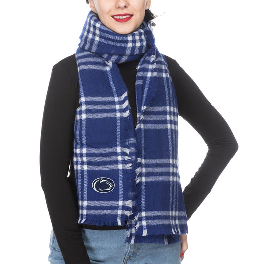 Women's ZooZatz Penn State Nittany Lions Plaid Blanket Scarf