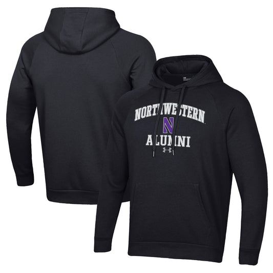 Men's Under Armour  Black Northwestern Wildcats Alumni All Day Pullover Hoodie