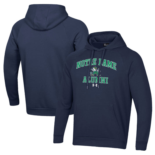 Men's Under Armour  Navy Notre Dame Fighting Irish Alumni All Day Pullover Hoodie