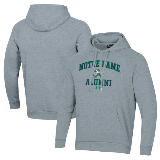 Men's Under Armour  Gray Notre Dame Fighting Irish Alumni All Day Pullover Hoodie