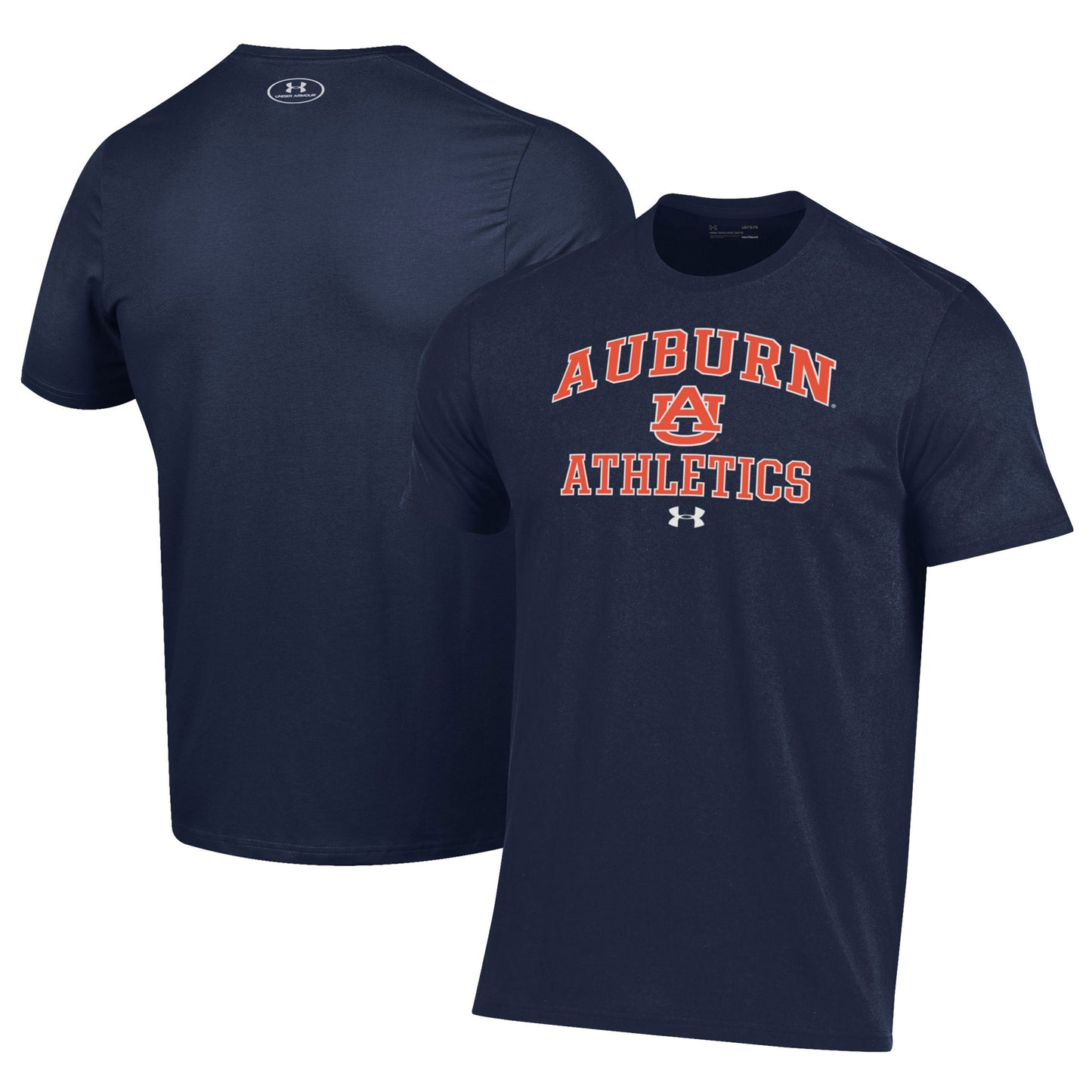 Men's Under Armour  Navy Auburn Tigers Athletics Performance T-Shirt