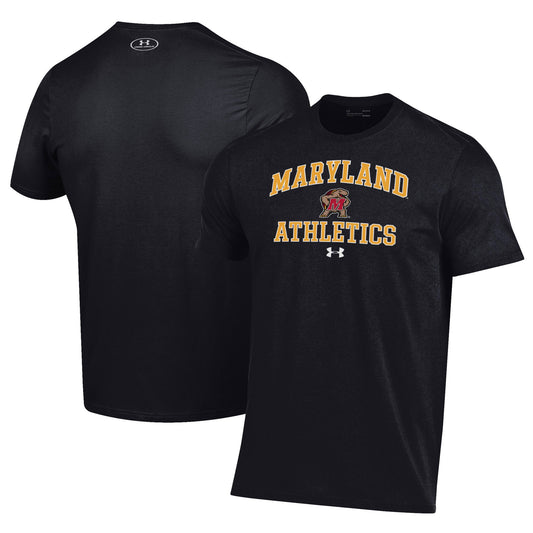 Men's Under Armour  Black Maryland Terrapins Athletics Performance T-Shirt