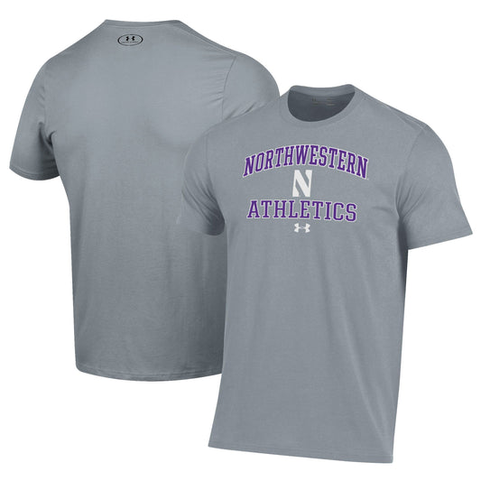 Men's Under Armour  Gray Northwestern Wildcats Athletics Performance T-Shirt