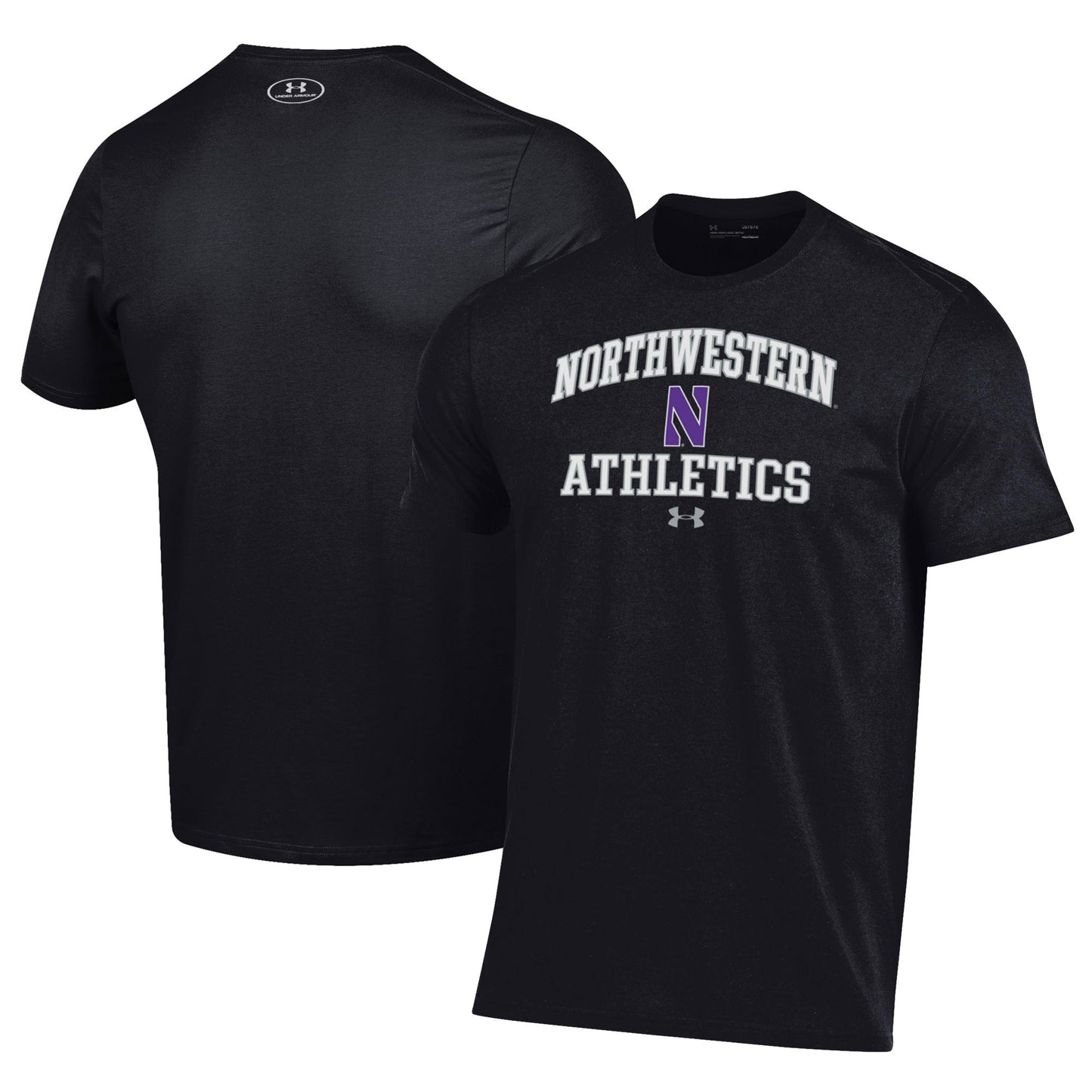 Men's Under Armour  Black Northwestern Wildcats Athletics Performance T-Shirt