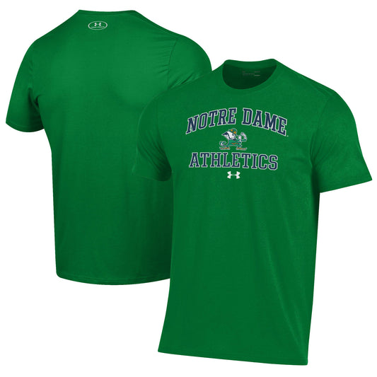 Men's Under Armour  Green Notre Dame Fighting Irish Athletics Performance T-Shirt