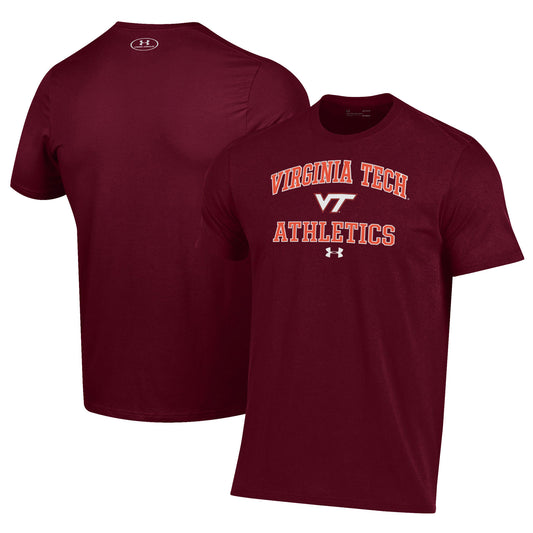 Men's Under Armour  Maroon Virginia Tech Hokies Athletics Performance T-Shirt