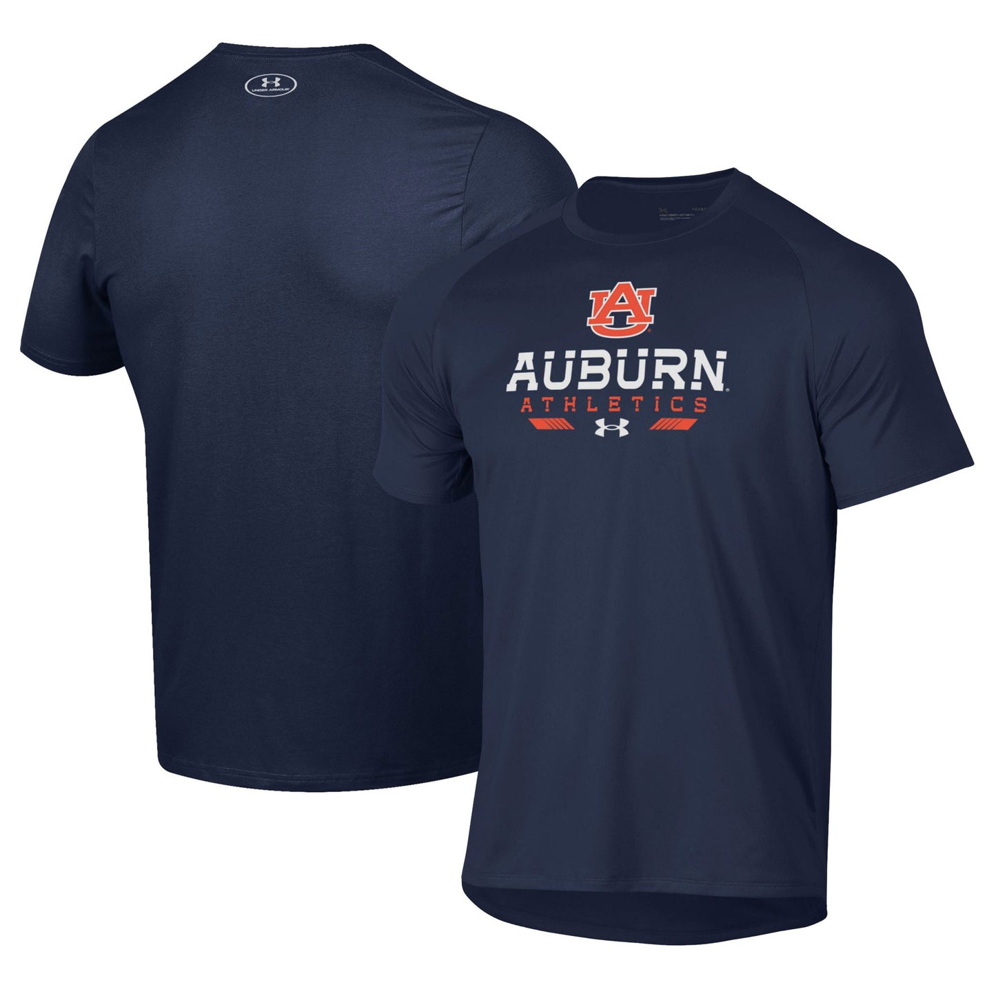 Men's Under Armour  Navy Auburn Tigers Athletics Tech T-Shirt