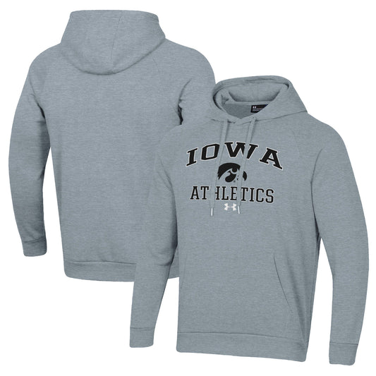 Men's Under Armour  Gray Iowa Hawkeyes Athletics All Day Pullover Hoodie