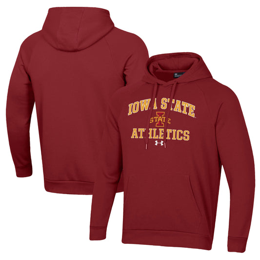 Men's Under Armour  Cardinal Iowa State Cyclones Athletics All Day Pullover Hoodie