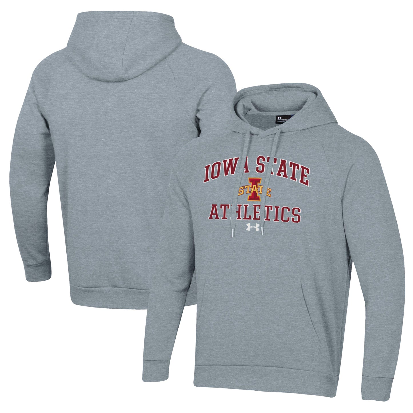 Men's Under Armour  Gray Iowa State Cyclones Athletics All Day Pullover Hoodie