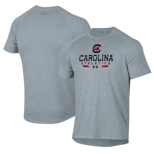 Men's Under Armour  Gray South Carolina Gamecocks Athletics Tech T-Shirt