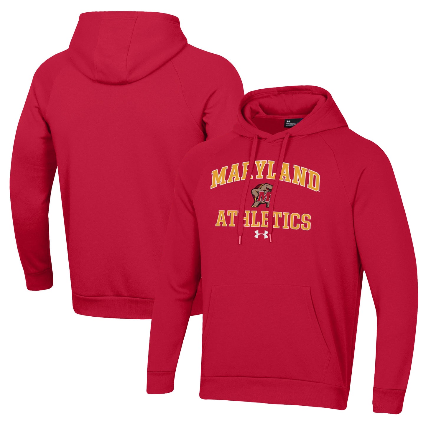 Men's Under Armour  Red Maryland Terrapins Athletics All Day Pullover Hoodie