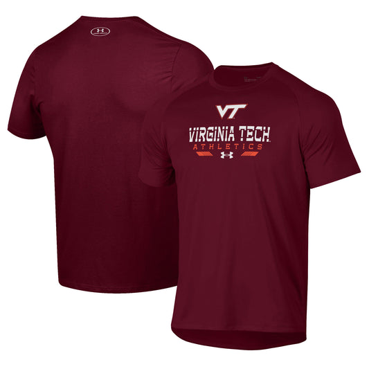 Men's Under Armour  Maroon Virginia Tech Hokies Athletics Tech T-Shirt