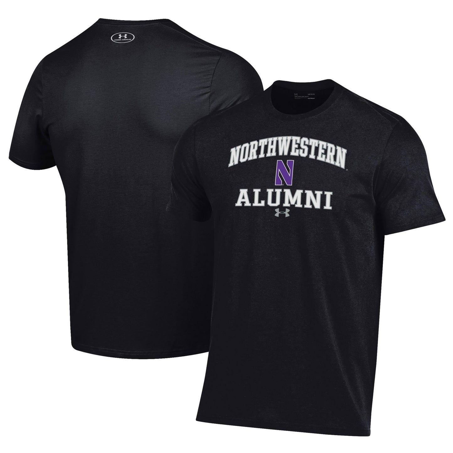 Men's Under Armour  Black Northwestern Wildcats Alumni Performance T-Shirt