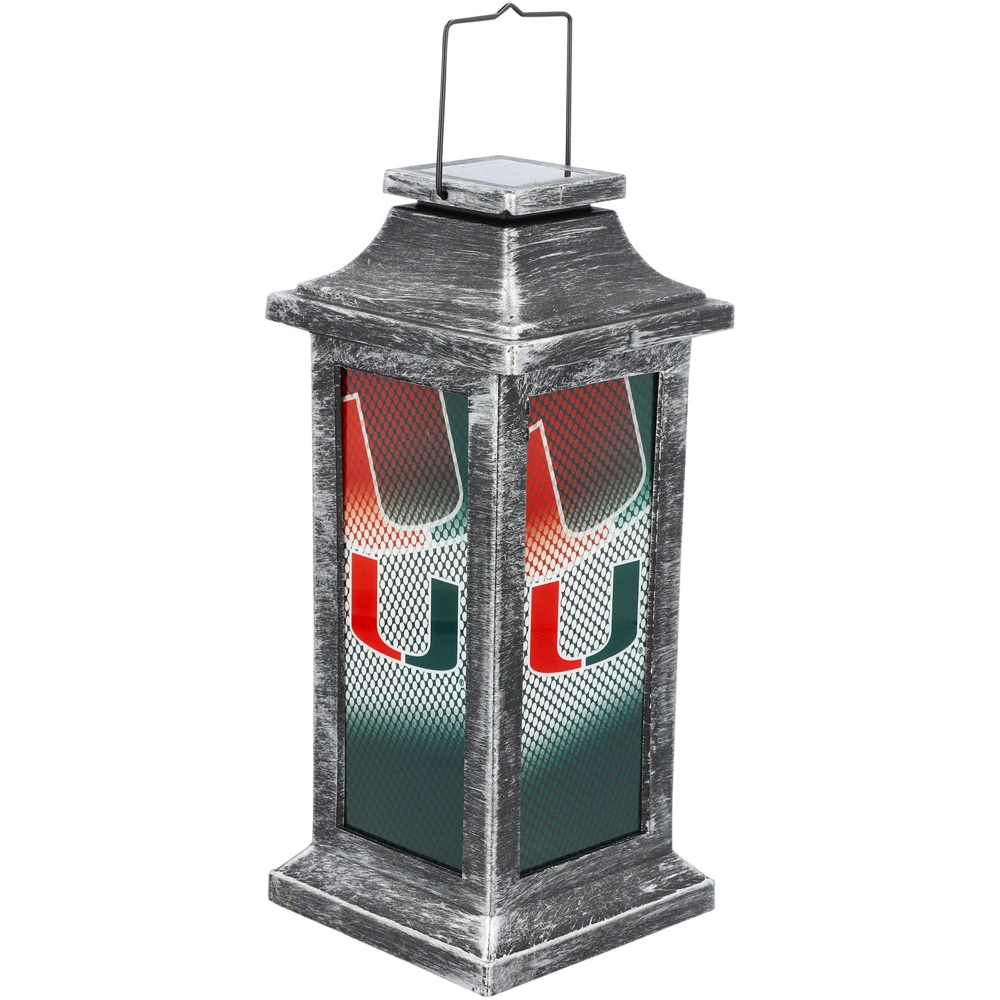 Miami Hurricanes Solar Garden Lantern